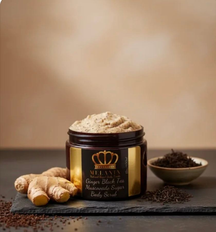 Ginger Black Tea Muscovado Sugar Body Scrub